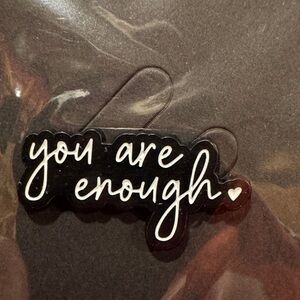3 for $15 on select pins 
Black and White Inspirational Brooch